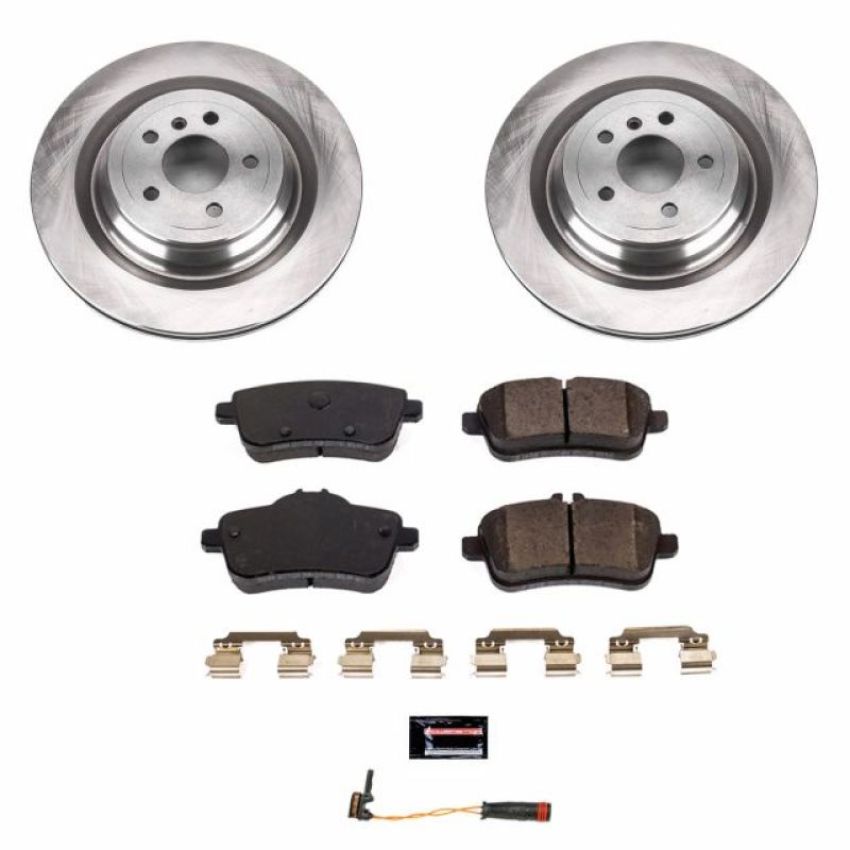 PowerStop KOE7448 OE Stock Replacement Low-Dust Ceramic Brake Pad and Rotor Kit