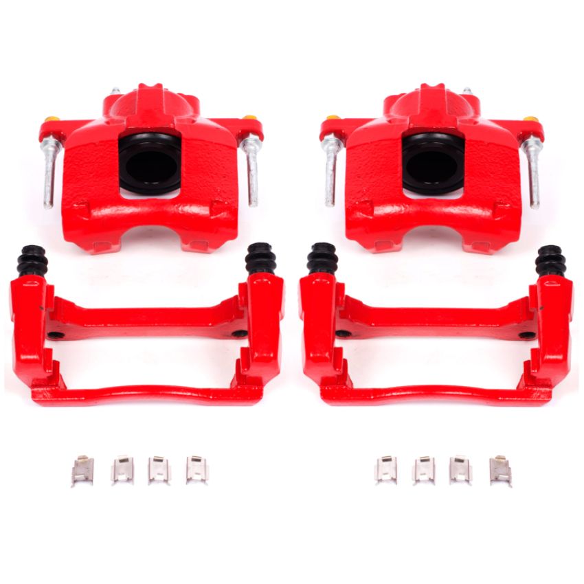 PowerStop S5044 Red Powder Coated Calipers
