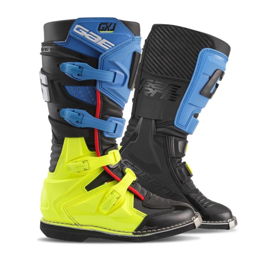Gaerne 2169-013-2 GXJ Boot Black/Blue/Fluorescent Yellow Size - Youth 2
