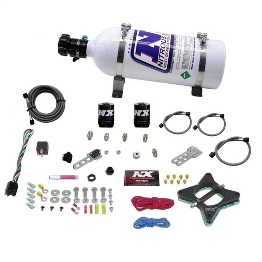 Nitrous Express 20946-05 4.6L 2 VALVE PLATE SYSTEM WITH 5LB BOTTLE