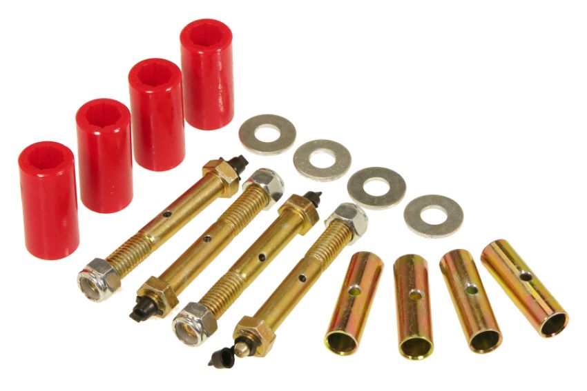 Prothane 1-1015 55-75 Jeep CJ5/7 Front & Rear Main Spring Eye Bushings - Red