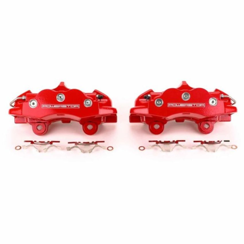 PowerStop S15044 Red Powder Coated Calipers