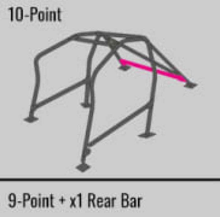 Cusco SFTY21 2-Passenger 10-Point BLK DASH-ESCAPE Roll Cage Subaru STi GRB 08-14 (S/O/No Cancel)