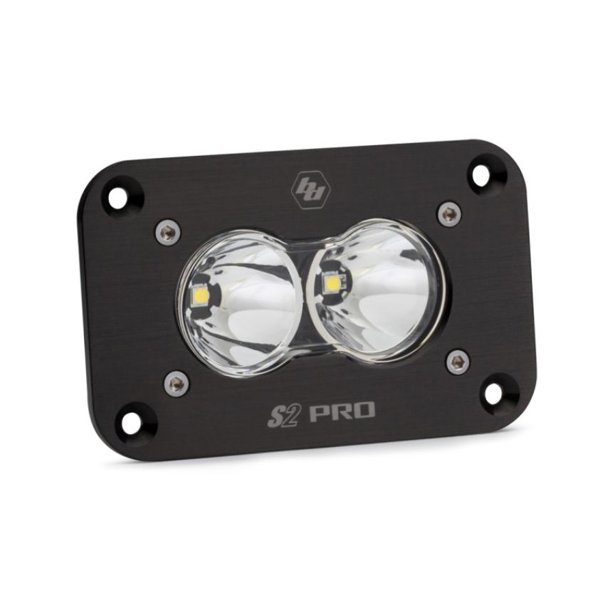Baja Designs 481001 S2 Pro Black Flush Mount LED Auxiliary Light Pod