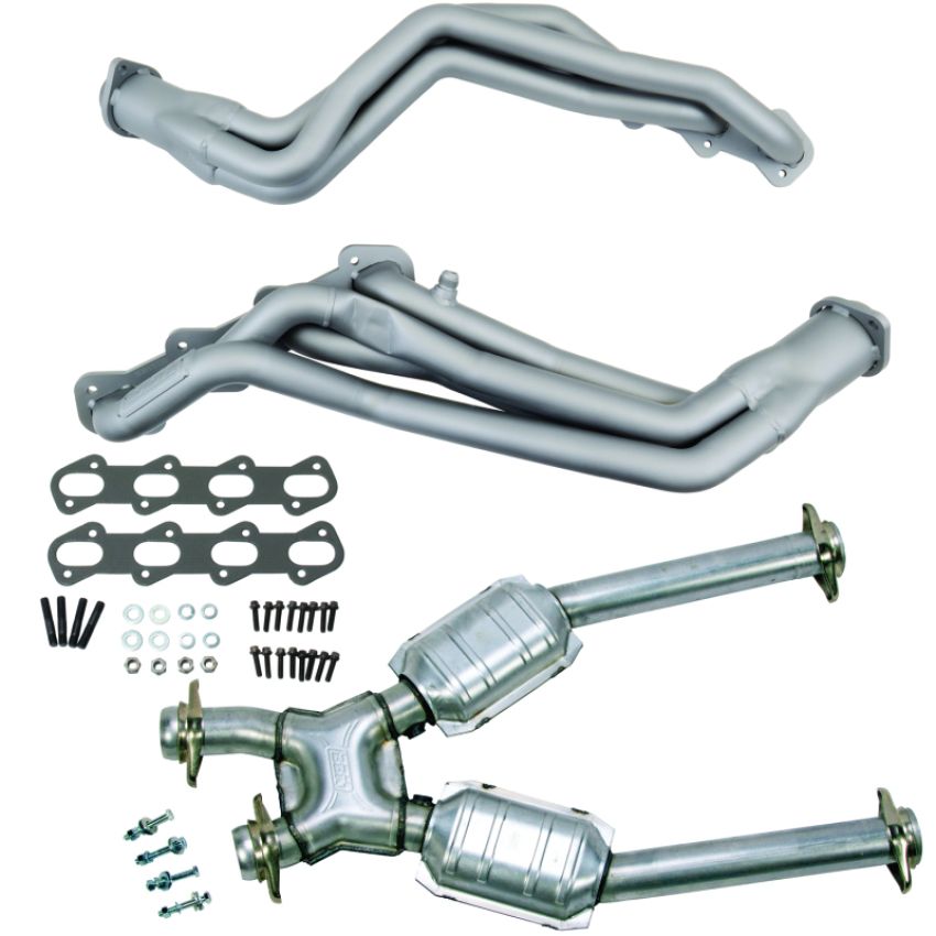 BBK 15332 99-04 Ford Mustang Cobra/Mach1 1-5/8 Long Tube Headers w/High Flow Catted X-Pipe (Ti Ceramic)
