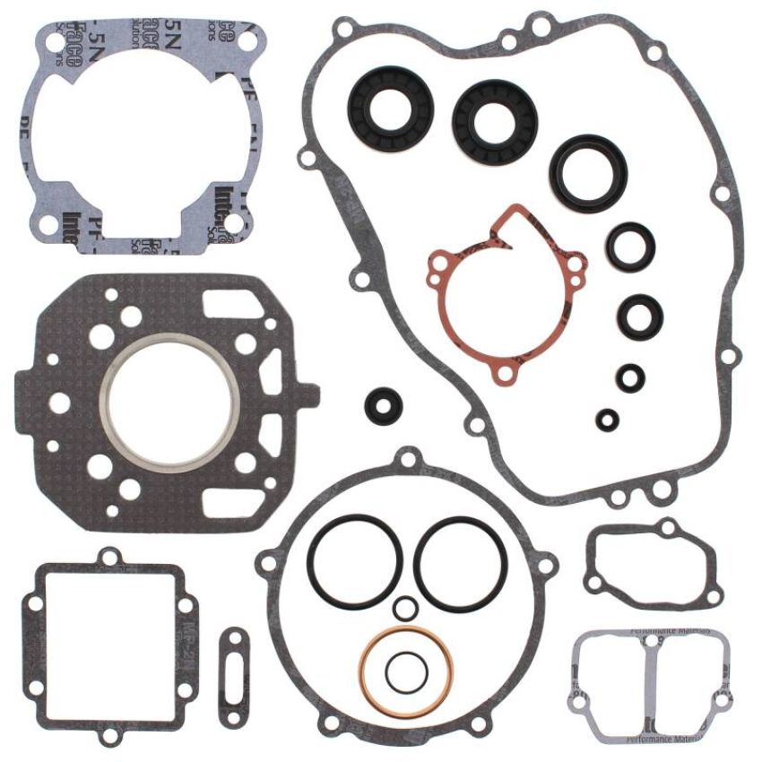 Vertex Pistons 811421 Vertex Gaskets 1987 Kawasaki KX125 Complete Gasket Kit w/ Oil Seals