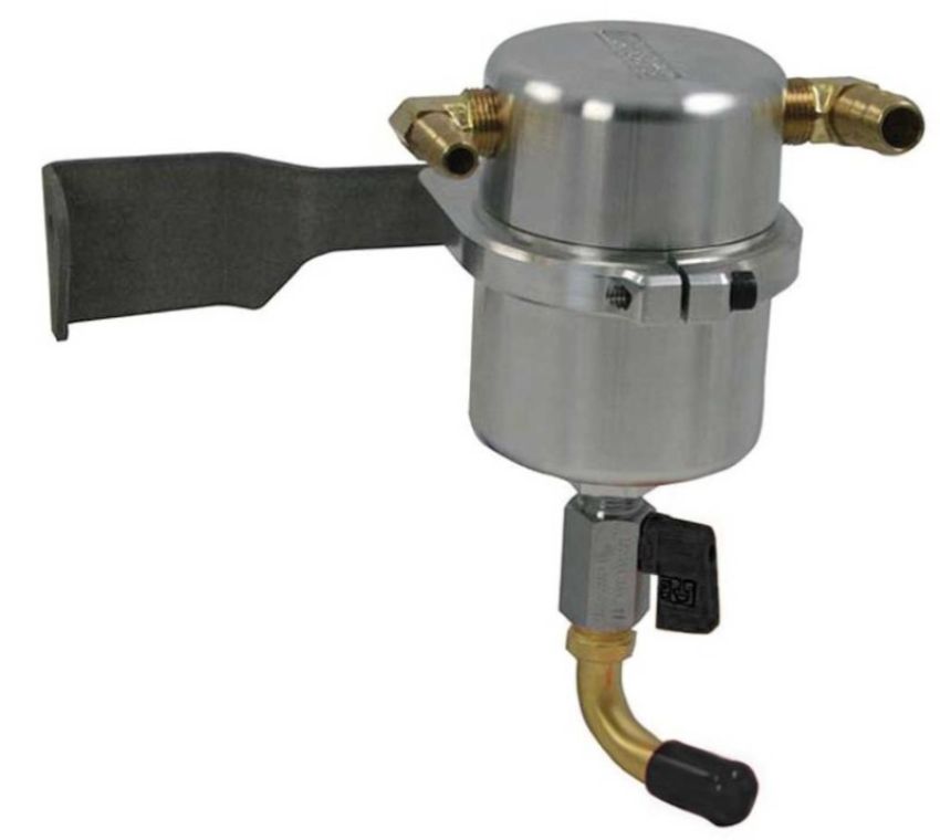 Moroso 85511 07-14 Toyota Tundra 5.7L Air/Oil Separator Catch Can - Billet Aluminum