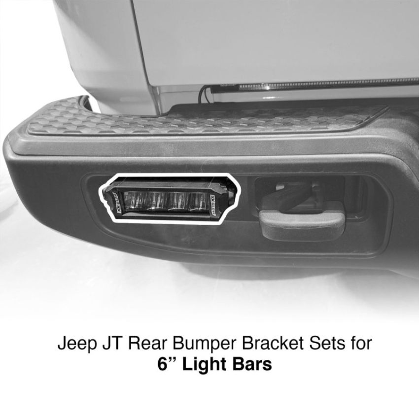 XKGLOW XK-BRC-JT-RB XK Glow Jeep JT Rear Bumper Bar Bracket Kit 6In