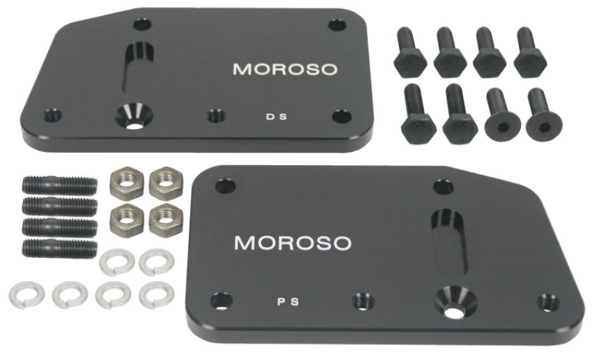 Moroso 62555 GM LS-1 Motor Mount Adapter Plate w/Hardware - Steel - 2 Pack