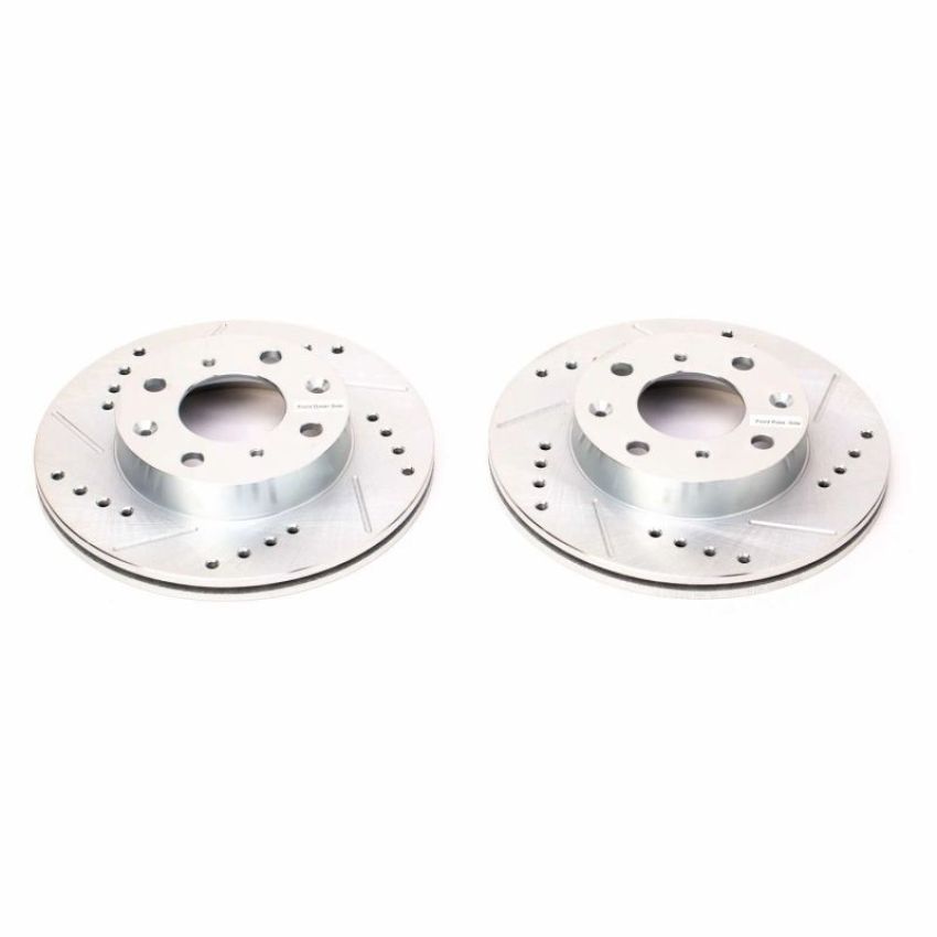 PowerStop JBR155XPR PowerStop Evolution Performance Drilled, Slotted & Plated Brake Rotor Pair