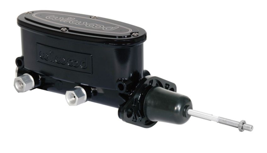 Wilwood 260-9439-BK High Volume Tandem Master Cylinder - 7/8in Bore Black-W/Pushrod