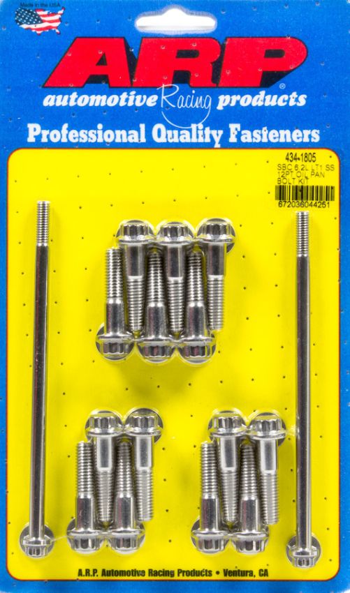 ARP ARP434-1805 Oil Pan Bolt Kit - GM LT1 6.2L 12pt S/S