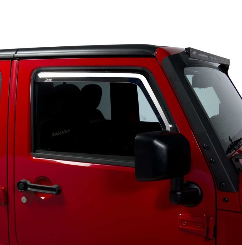 Putco 580228 07-18 Jeep Wrangler JK - Front Only Element Tinted Window Visors