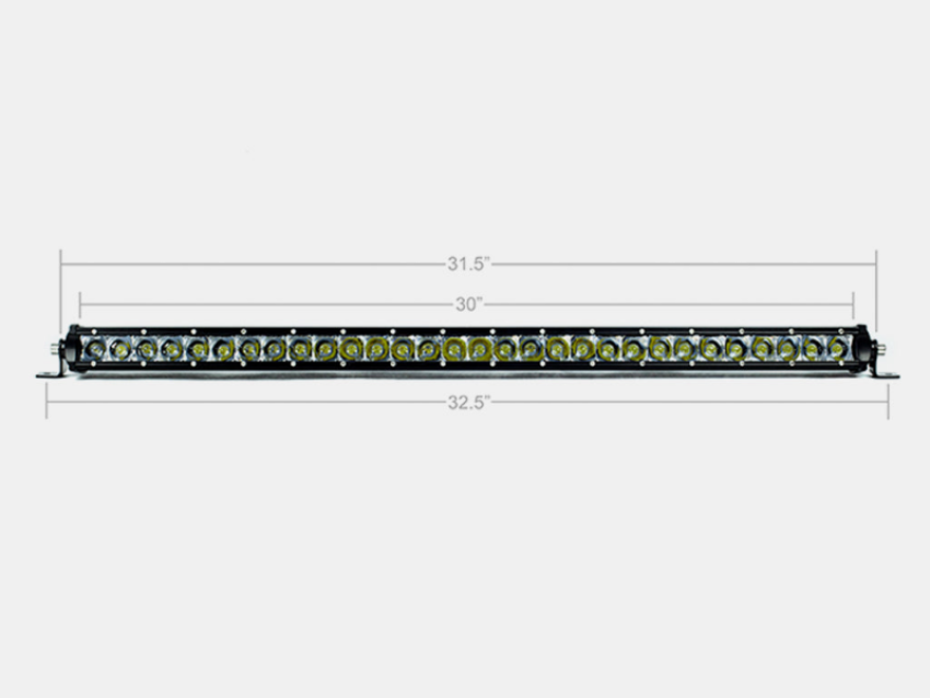 Cali Raised LED CR2310 Cali Raised 32In Slim Single Row Led Bar Amber