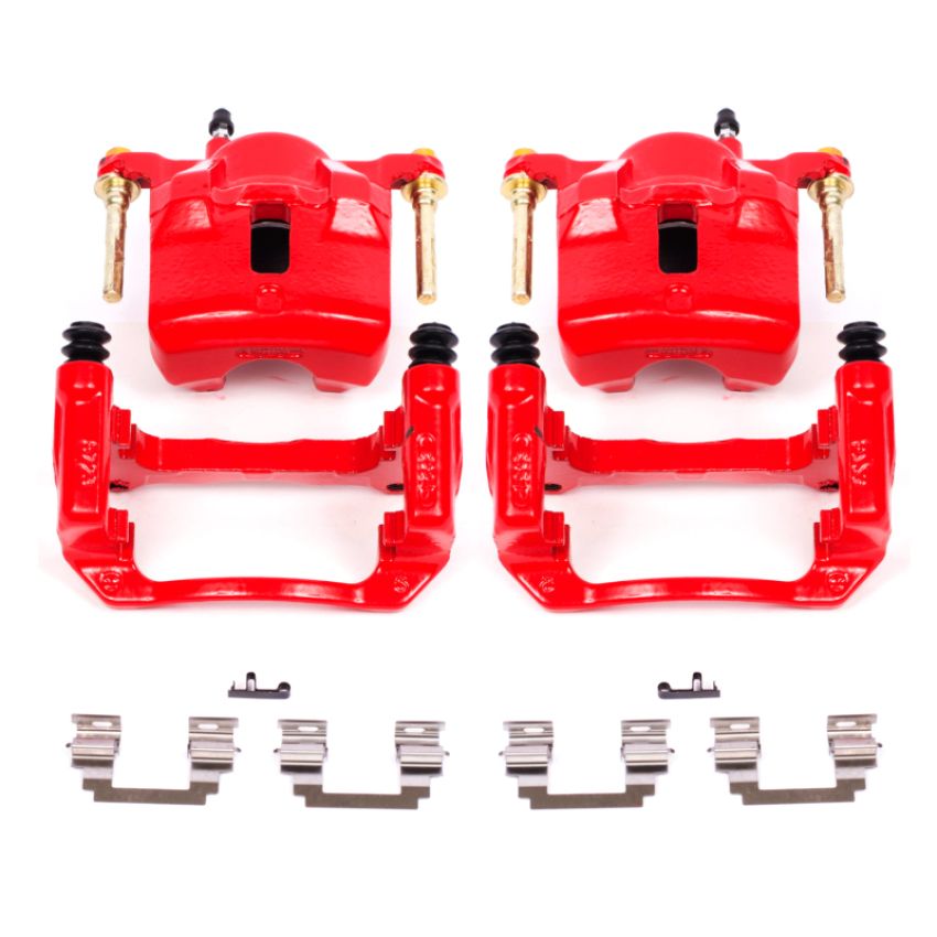 PowerStop S2698 Red Powder Coated Calipers