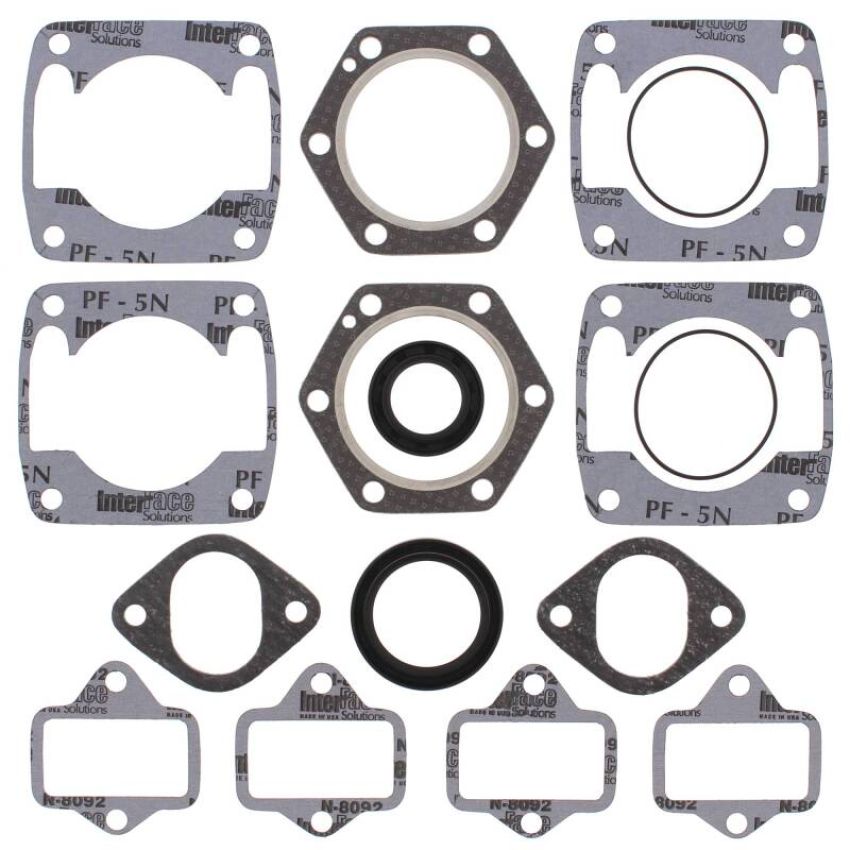 Vertex Pistons 711106AE Vertex Gaskets  Jlo-cuyuna 2F400/2 6 Bolt Head Electric FC/2 Complete Gasket Kit w/ Oil Seals