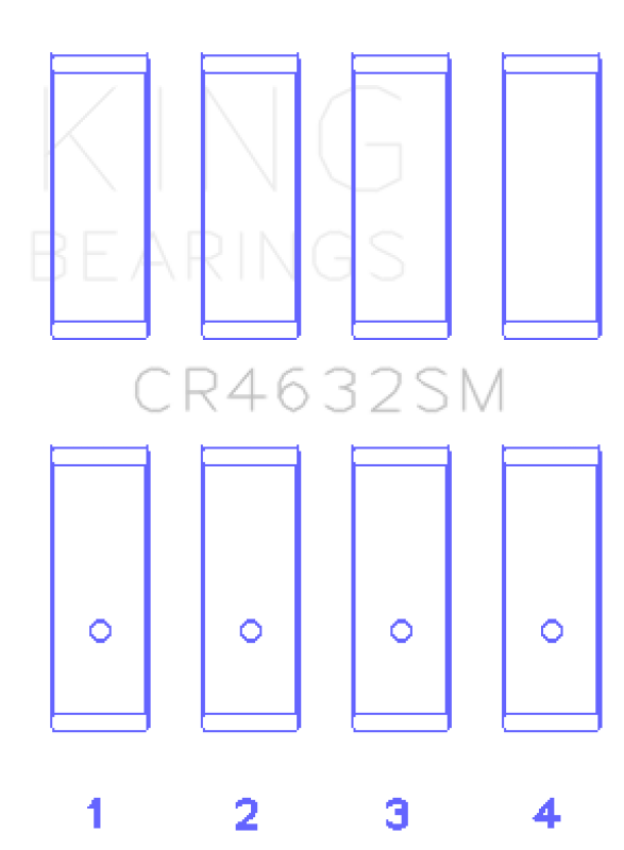King Nissan HR15/16DE (Size STD) Rod Bearing Set