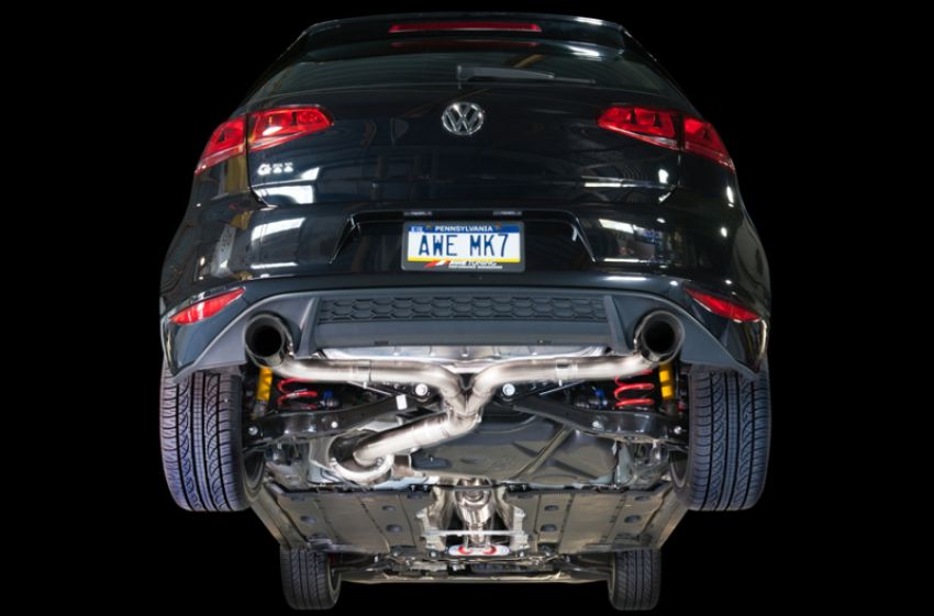 AWE Tuning 3015-32046 VW MK7 GTI Touring Edition Exhaust - Chrome Silver Tips