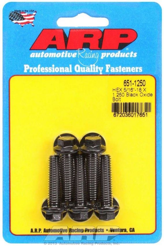 ARP ARP651-1250 Bolt Kit - 6pt. (5) 5/16-18 x 1.250