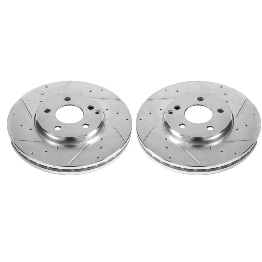PowerStop EBR684XPR PowerStop Evolution Performance Drilled, Slotted & Plated Brake Rotor Pair