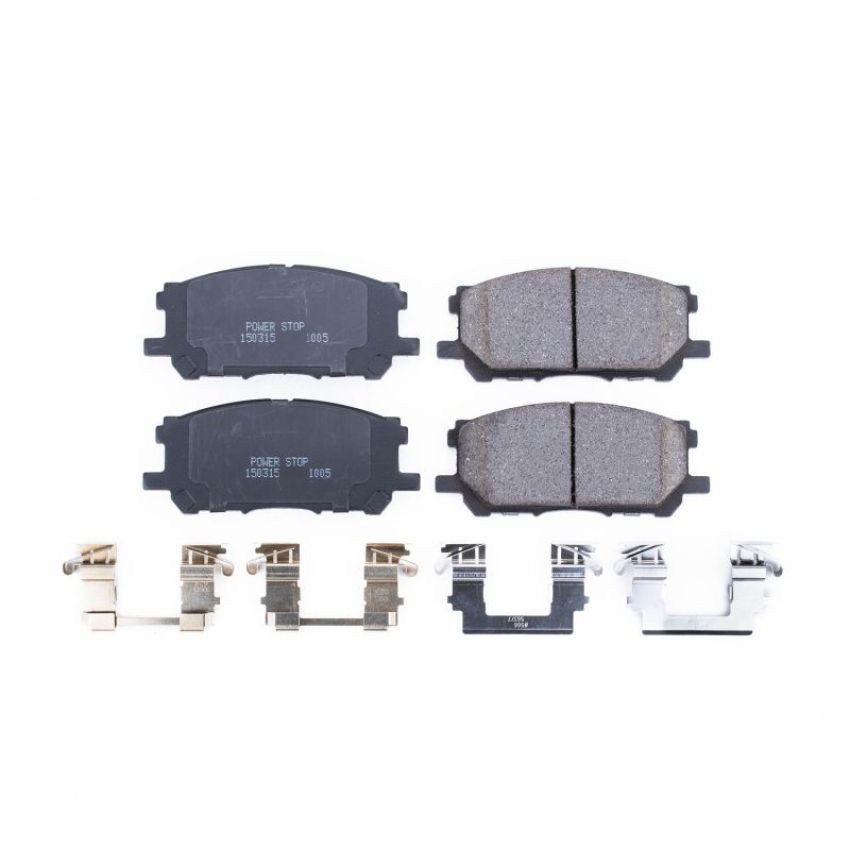 PowerStop 17-1005 PowerStop - Z17 Low-Dust Ceramic Brake Pads with Hardware