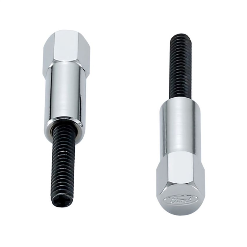 FORD FRD302-315 Valve Cove Bolt Kit 4pk Chrome w/Ford Logo