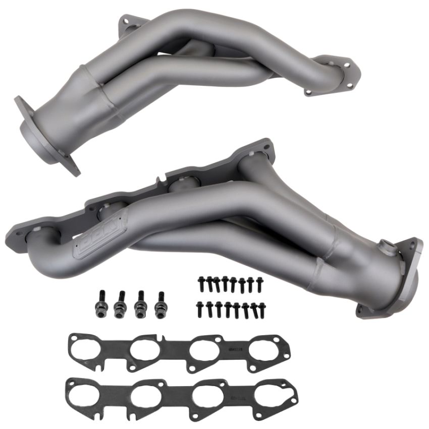 BBK Performance Parts 4019 2011-24 DODGE CHALL CHARGER 6.4L 1-7/8 SHORTY HEADERS (TITANIUM CERAMIC)