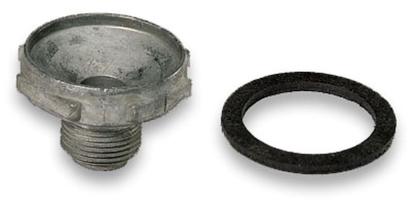 Moroso 65408 Power Valve Plug - Holley - 1 Plug & 1 Gasket