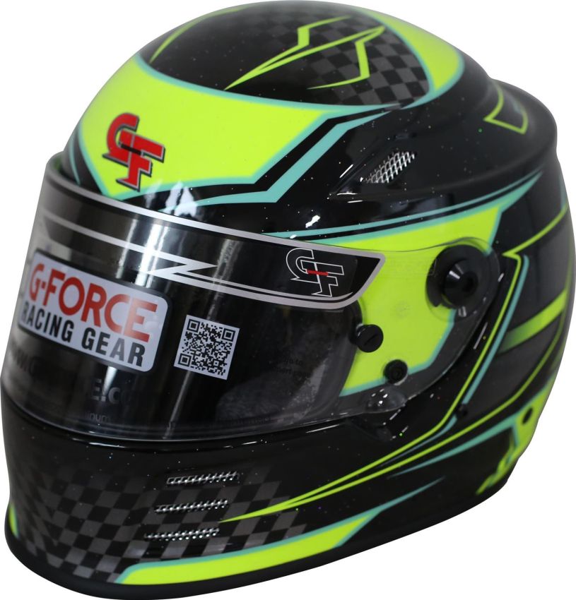 G-FORCE GFR13005SMLYL HELMET REVO GRAPHICS SML YELLOW SA2020