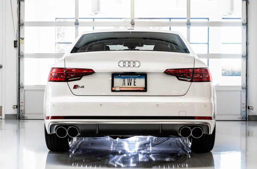 AWE Tuning 3025-42042 Audi B9 S5 Sportback SwitchPath Exhaust - Non-Resonated (Silver 102mm Tips)