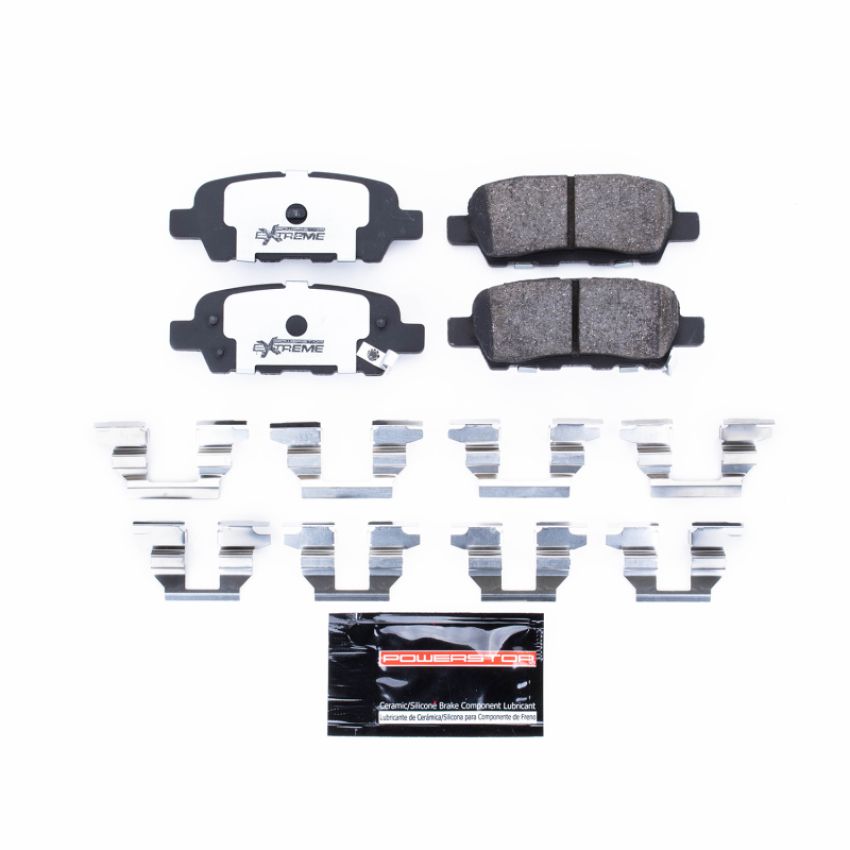PowerStop Z26-905 PowerStop - Z26 Performance Carbon-Fiber Ceramic Brake Pads with Hardware Kit