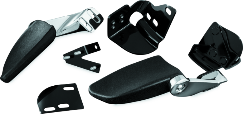 Kuryakyn 8958 Stealth Passenger Armrests 97-13 Touring Models Chrome
