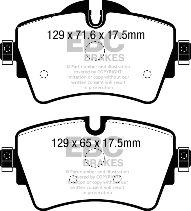 EBC Brakes DP32227C Redstuff Ceramic Low Dust Brake Pads