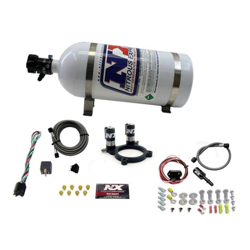 Nitrous Express 20952-10 FORD V6 NITROUS PLATE SYSTEM-3.5L AND 3.7L W/ 10LB BOTTLE