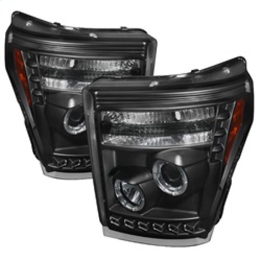 SPYDER 5070272 Projector Headlights - LED Halo - DRL - Black