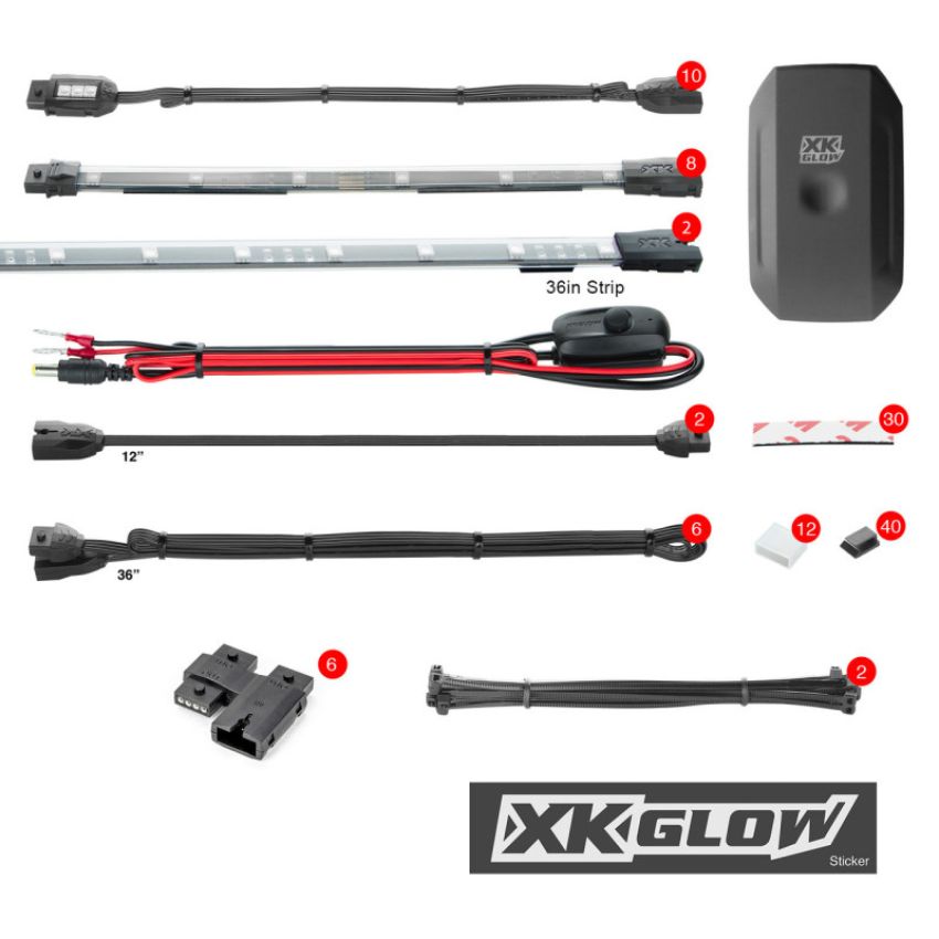 XKGLOW XK-SNOW-ADV XK Glow LED Snowmobile Accent Light Kits XKchrome Smartphone App (Advanced)