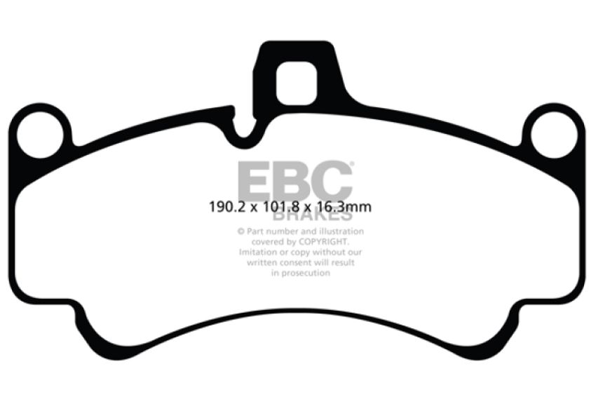 EBC Brakes DP31516C Redstuff Ceramic Low Dust Brake Pads