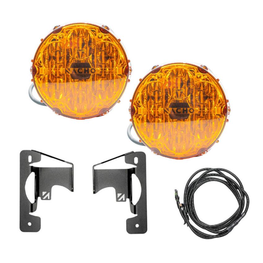 ARB V3JW2KASO Jeep JL/JT Nacho SAE Only Amber Plug N Play Fog Light Kit (Bumper Kit)