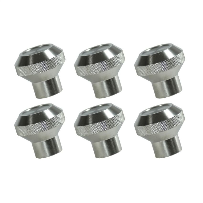 Rugged Ridge 11420.01 Billet Alum Dash Knob Set Alum 76-86 Jeep CJ