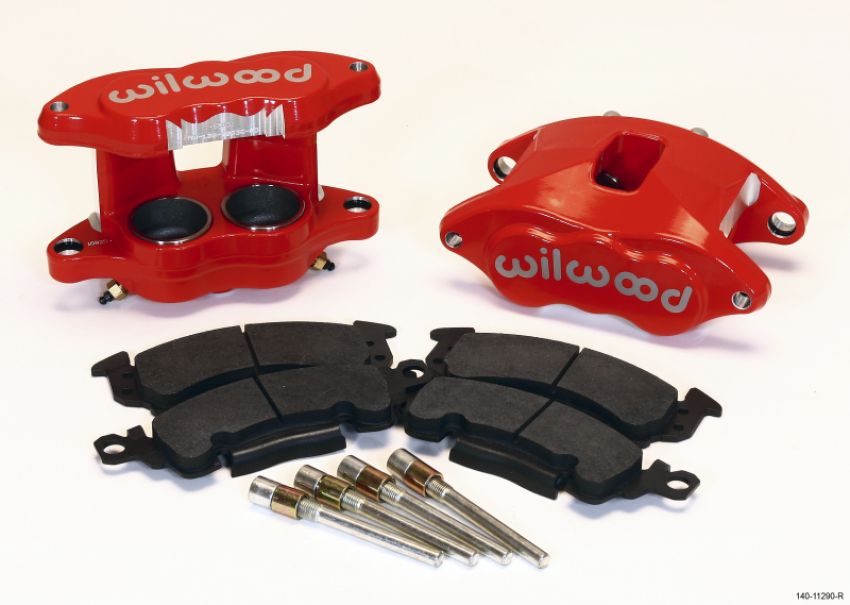 Wilwood 140-11290-R D52 Front Caliper Kit - Red 2.00 / 2.00in Piston 1.28in Rotor