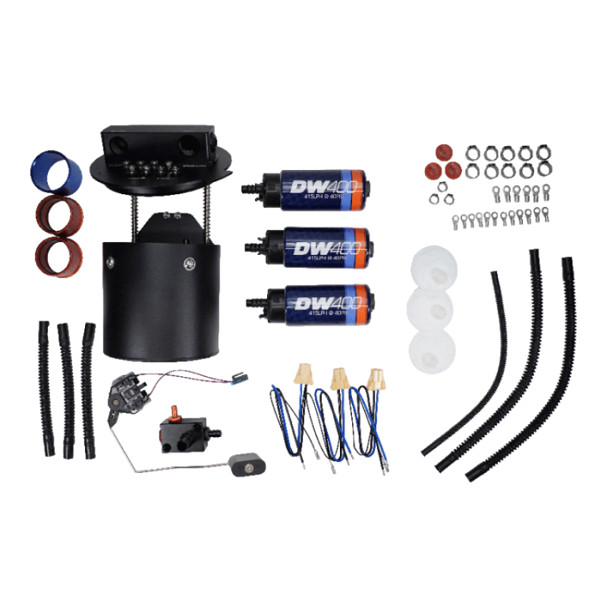 DeatschWerks 9-401-7032 X3 Series Fuel Pump Module w/ Triple DW400 Fuel Pumps for 2011-2024 Ford Mustang