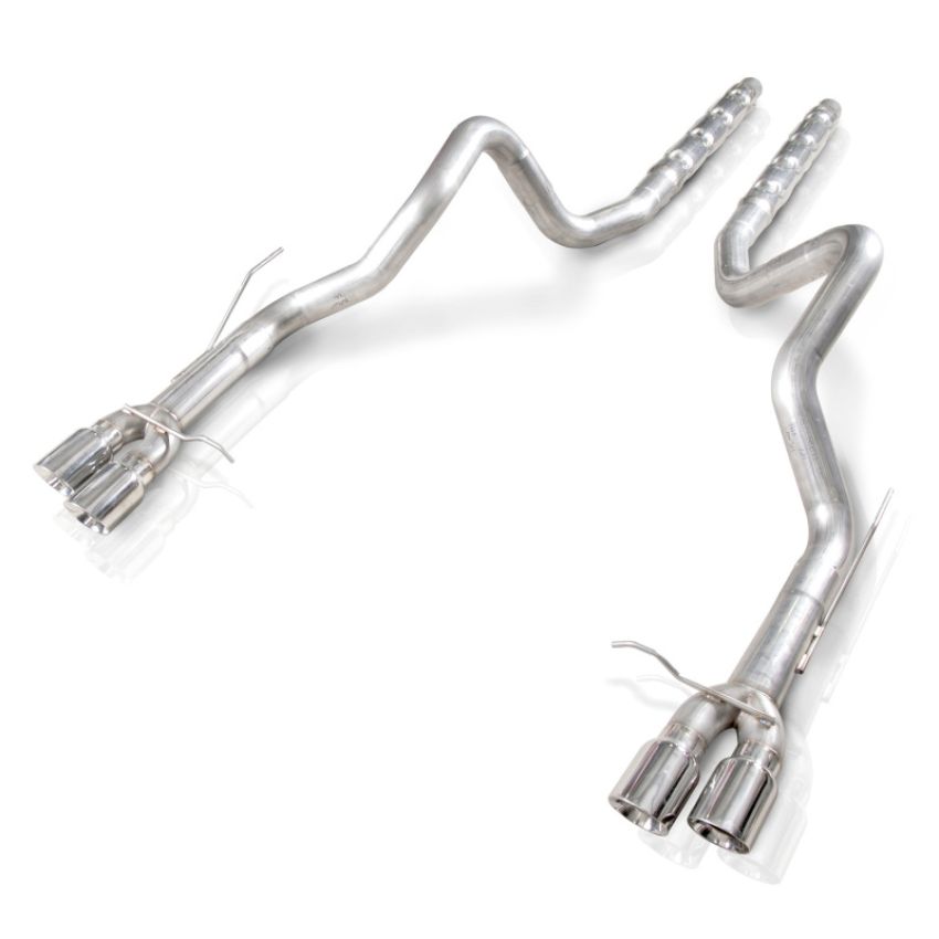 Stainless Works M13GTL 2013-14 Ford Shelby GT500 3in Catback Retro Chambered Mufflers Resonator Delete