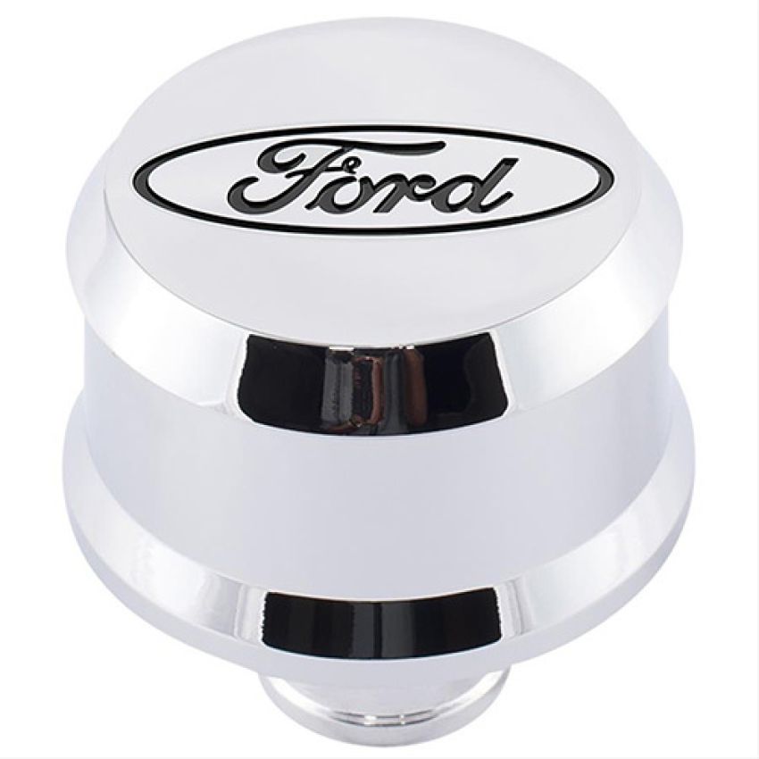 Ford Racing 302-439 Ford Slant Edge Breather-Chrome