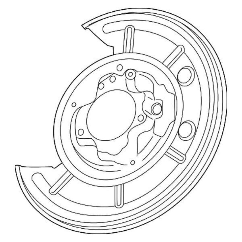 Mopar 68133195AA PLATE, Brake Backing