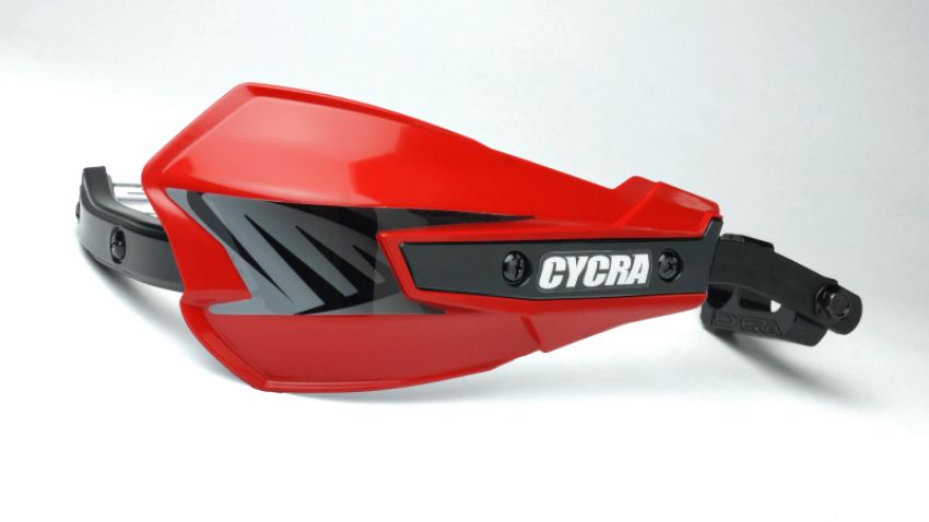 Cycra 1CYC-7801-34 Vortex Hand Guard/w Universal U-Clamps - GG Red