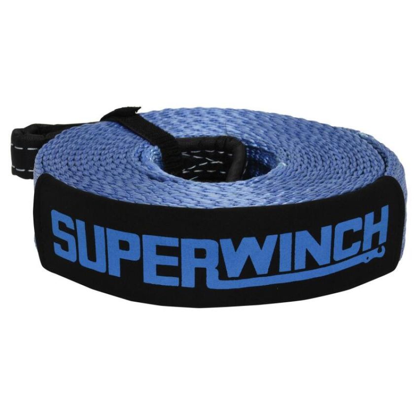 Superwinch 2518 Recovery Strap 20000 lbs 2in x 30 ft w/ Reinforced Closed-Loop Ends