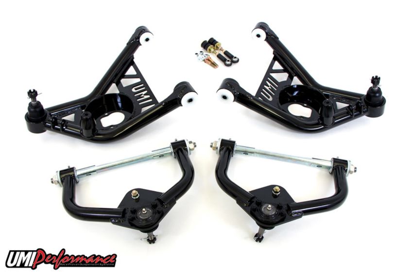 UMI Performance 265253-1-B 70-81 GM F-Body Front A-arm Kit Delrin Bushings Tall Ball Joints