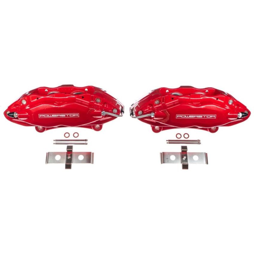 PowerStop S5128 Red Powder Coated Calipers
