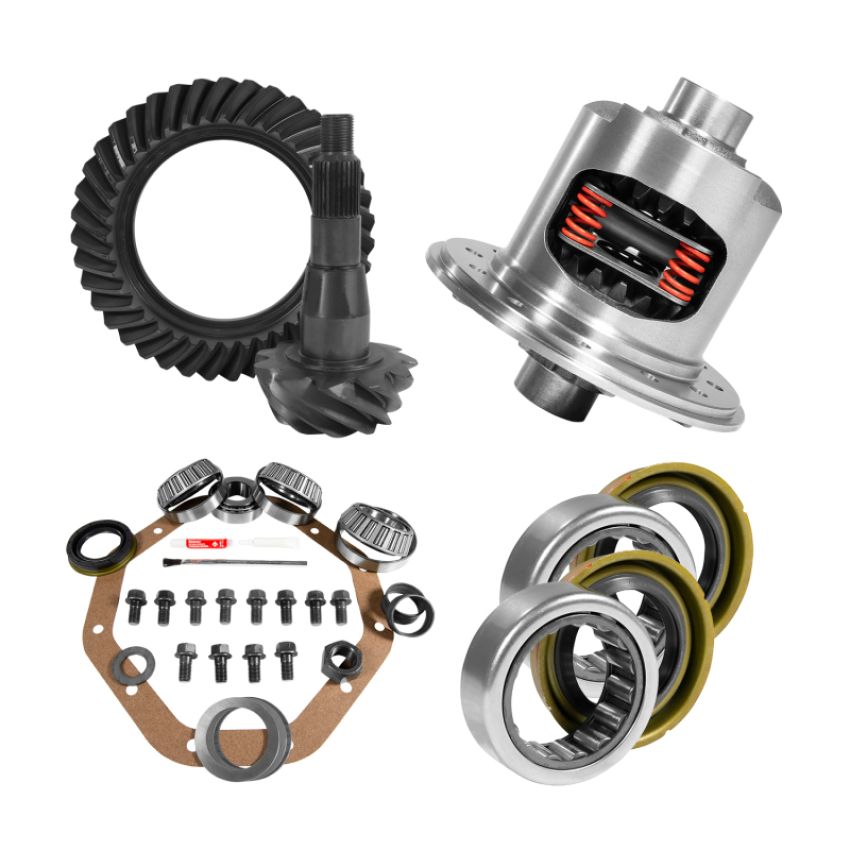 Yukon Gear & Axle YGK2079 Yukon 9.25in CHY 3.21 Rear Ring & Pinion Install Kit 31 Spline Positraction 1.7in Axle Bearings