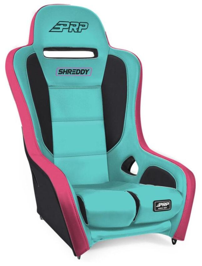 PRP Seats SHRDYA9101-03 PRP ShReddy Podium Suspension Seat - Pink/Teal / Black